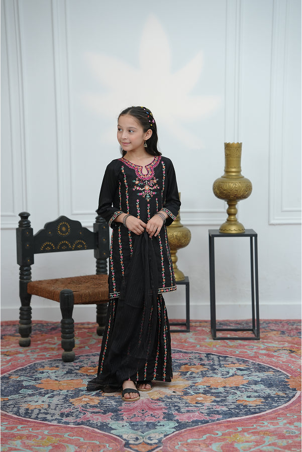 Midnight Bloom Gharara