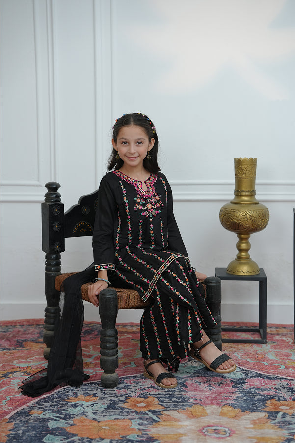 Midnight Bloom Gharara