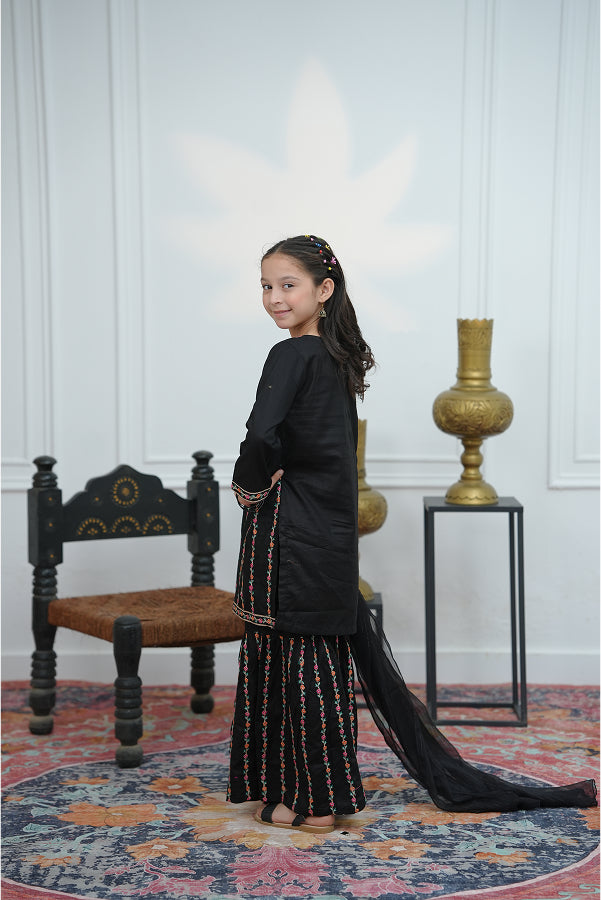 Midnight Bloom Gharara