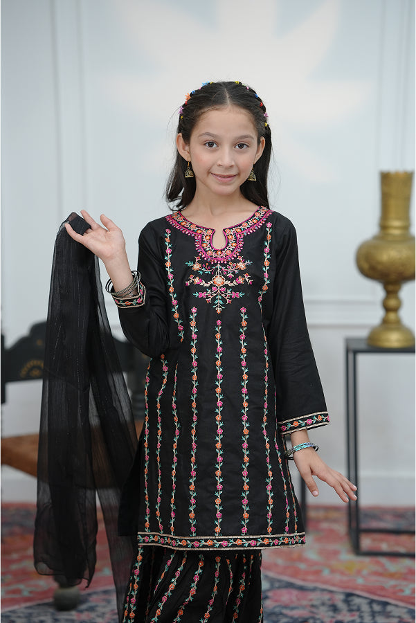 Midnight Bloom Gharara