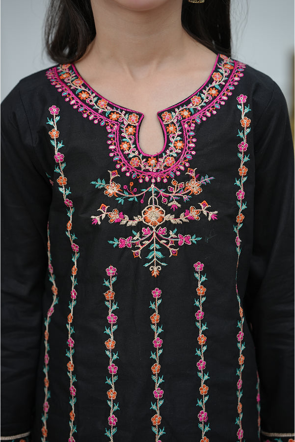 Midnight Bloom Gharara