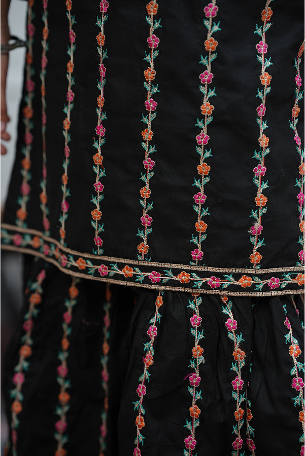 Midnight Bloom Gharara