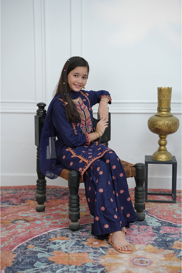 Indigo Bloom Set (Navy Blue)