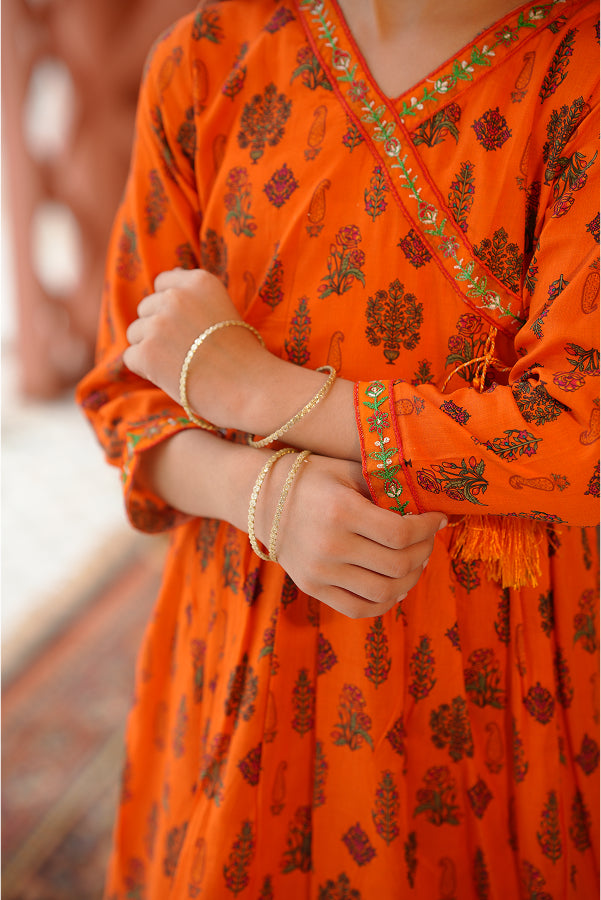 The Amber Glaze Gharara (Burnt Orange)