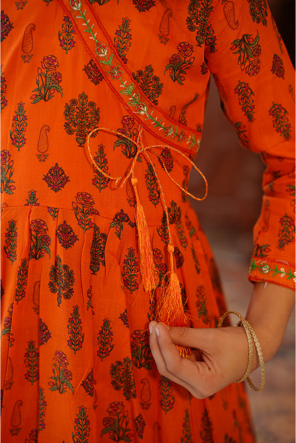 The Amber Glaze Gharara (Burnt Orange)