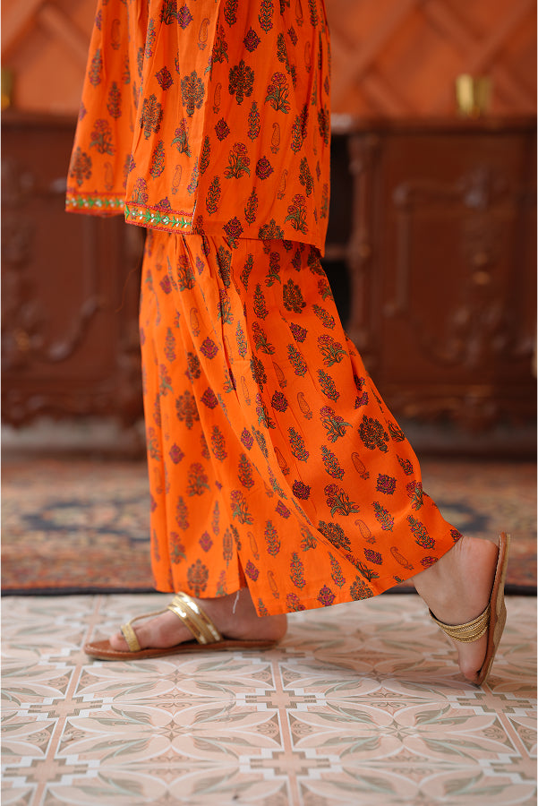 The Amber Glaze Gharara (Burnt Orange)