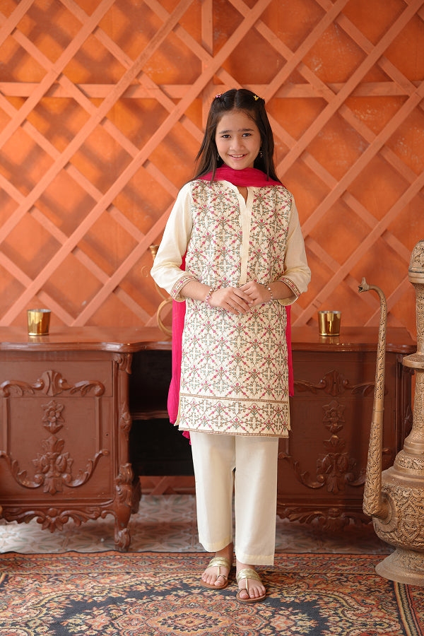 Ivory Blossom Suit (Off-White)