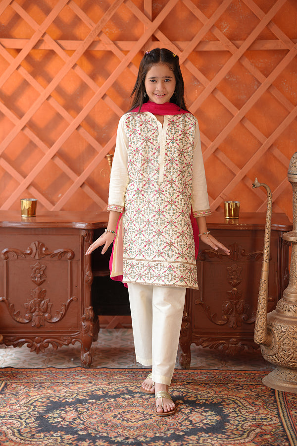 Ivory Blossom Suit (Off-White)