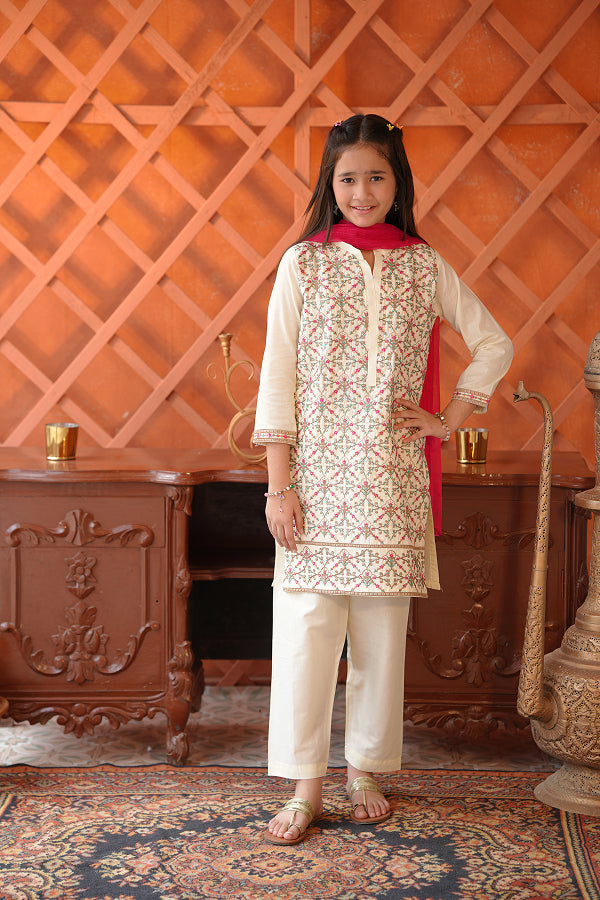 Ivory Blossom Suit (Off-White)