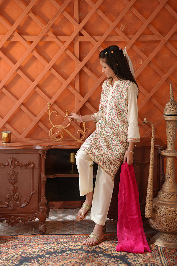 Ivory Blossom Suit (Off-White)