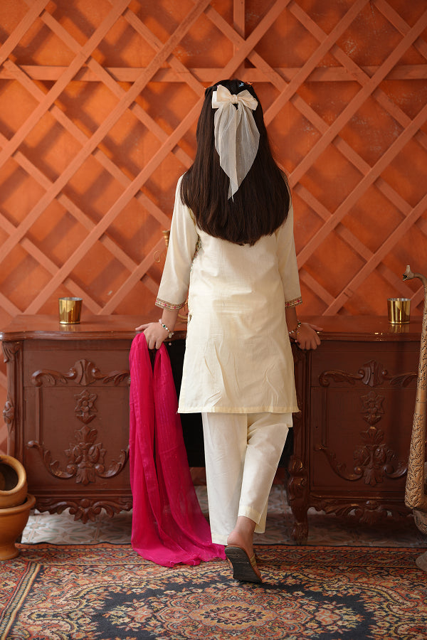 Ivory Blossom Suit (Off-White)