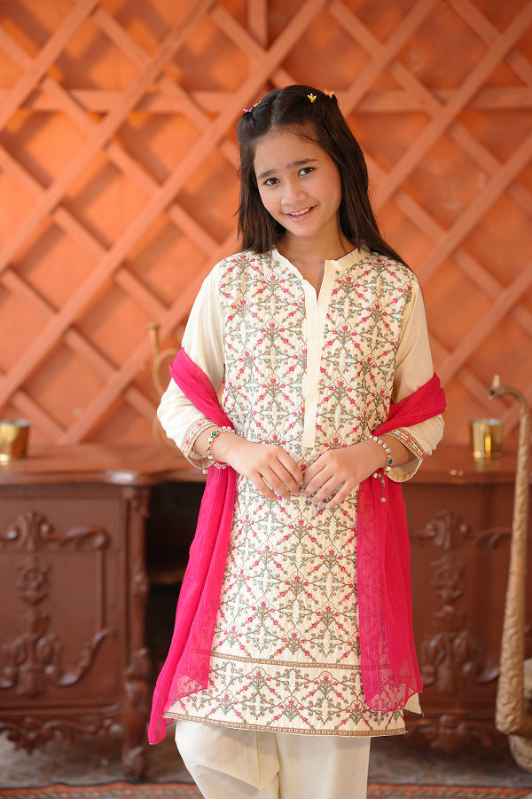 Ivory Blossom Suit (Off-White)