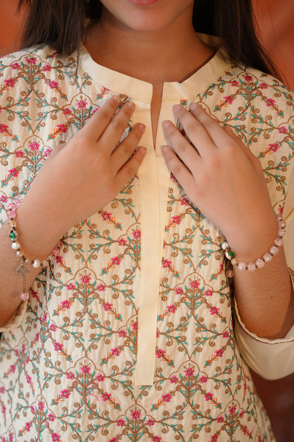 Ivory Blossom Suit (Off-White)