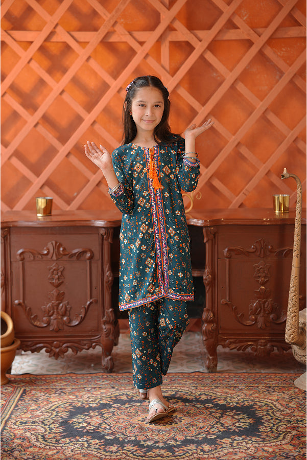 Peacock Dori Set (Teal Print)