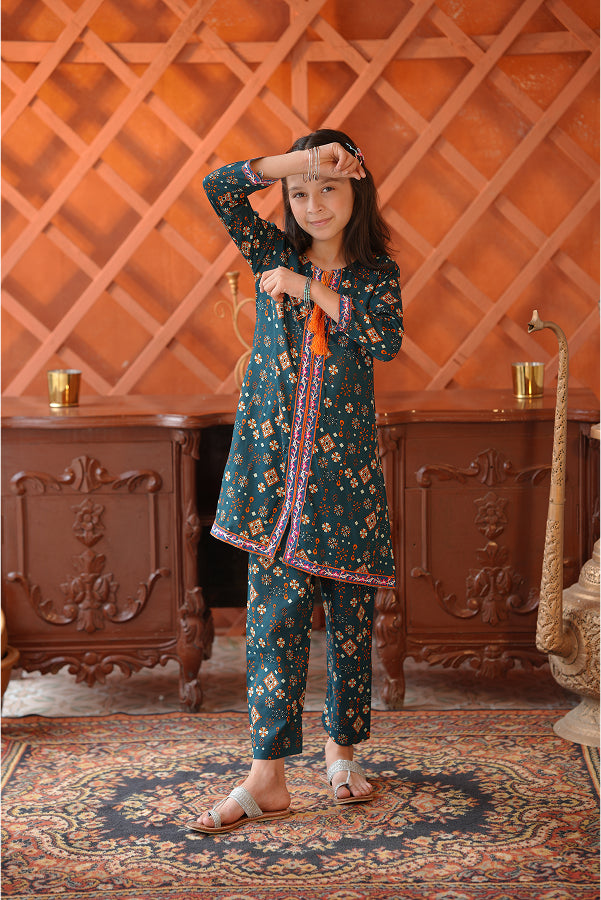 Peacock Dori Set (Teal Print)