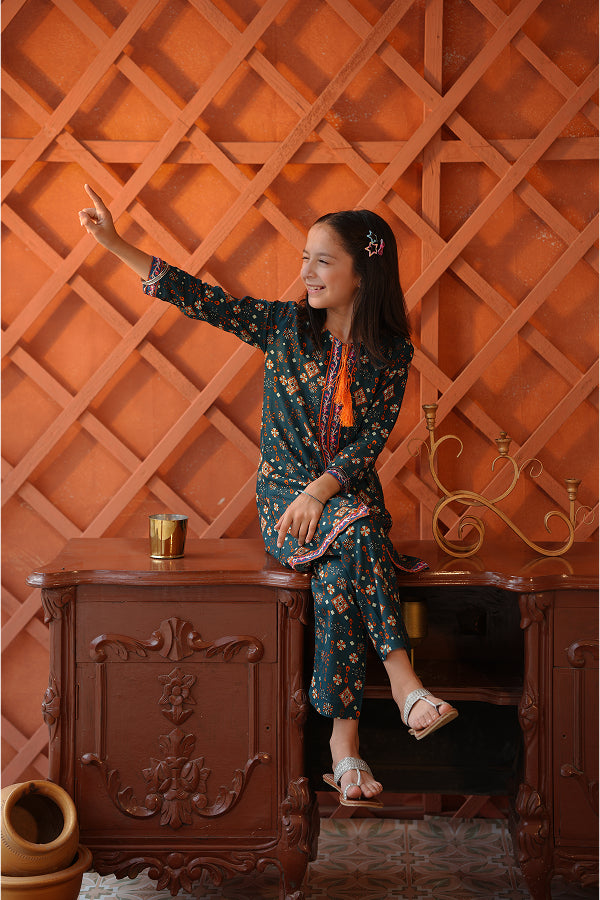 Peacock Dori Set (Teal Print)