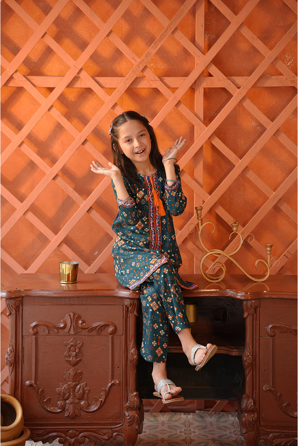 Peacock Dori Set (Teal Print)