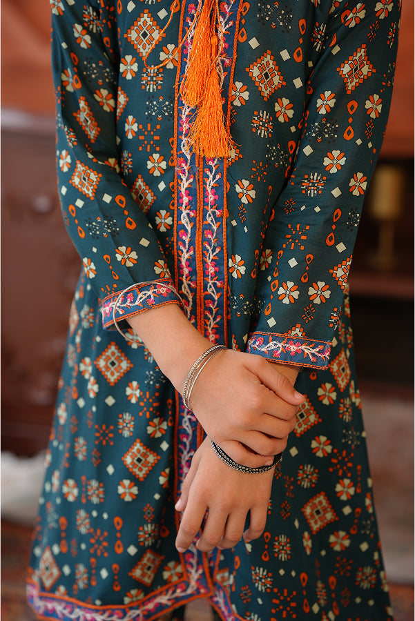 Peacock Dori Set (Teal Print)