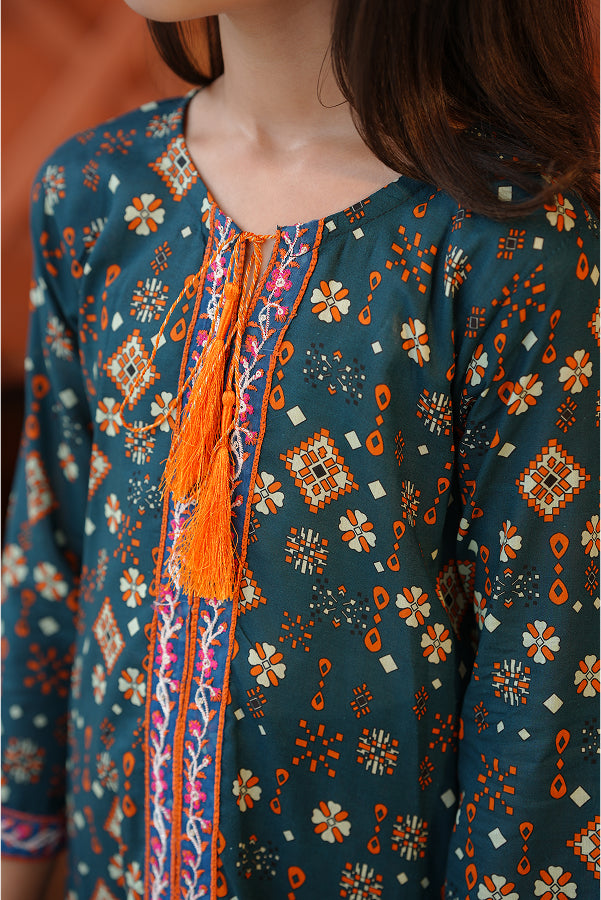 Peacock Dori Set (Teal Print)