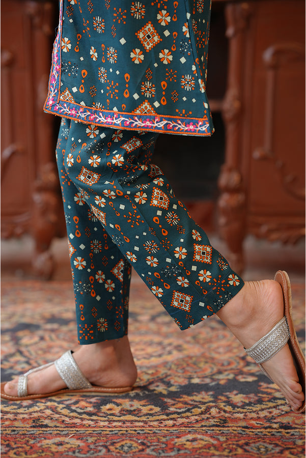 Peacock Dori Set (Teal Print)