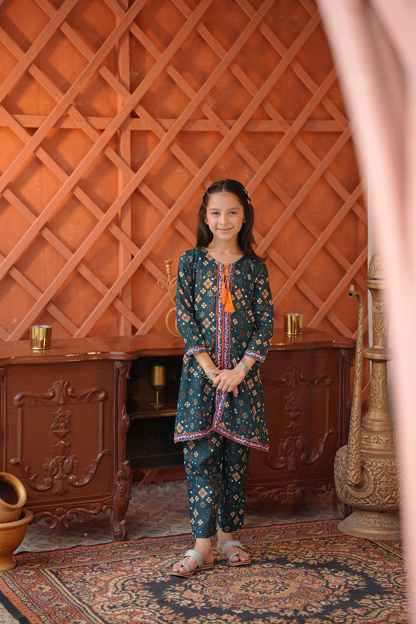 Peacock Dori Set (Teal Print)