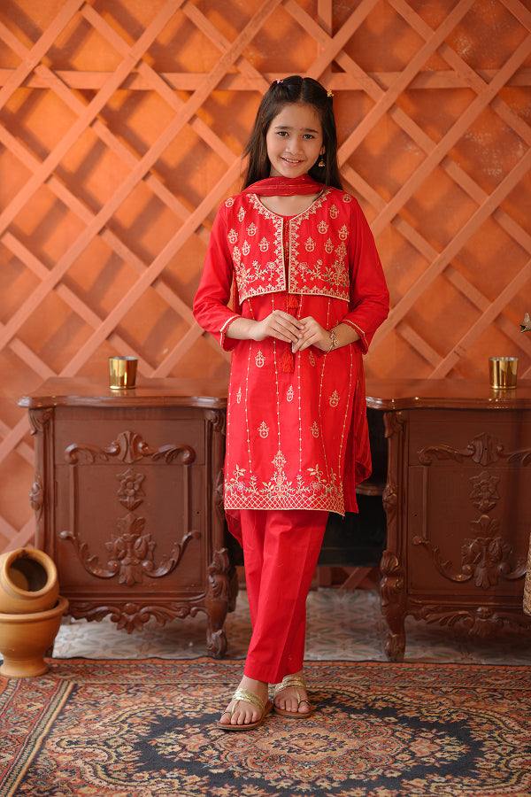 Coral Sparkle Suit (Coral/Red)