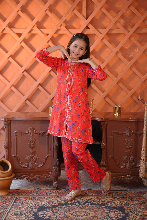 Festival Tunic (Coral Red)