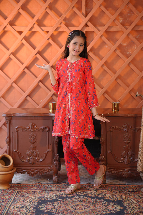 Festival Tunic (Coral Red)