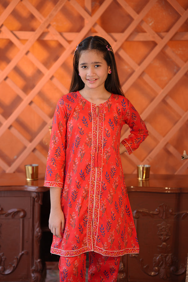 Festival Tunic (Coral Red)