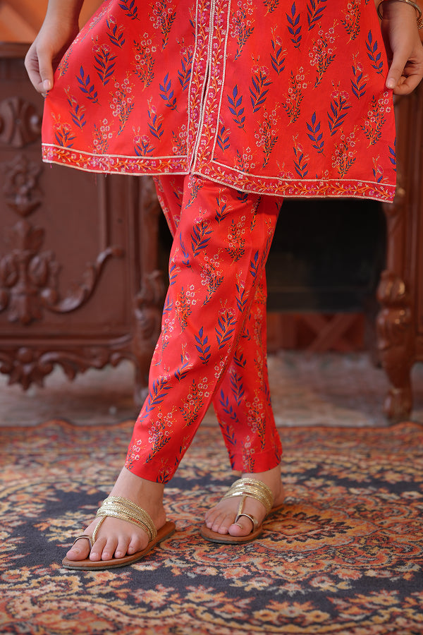 Festival Tunic (Coral Red)