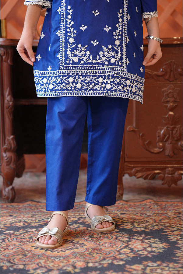 Midnight Moonlight Suit (Royal Blue & White)