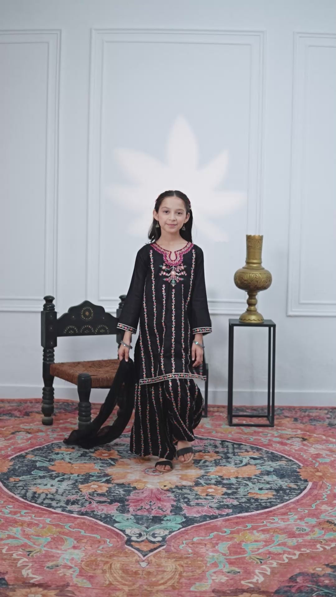 Midnight Bloom Gharara